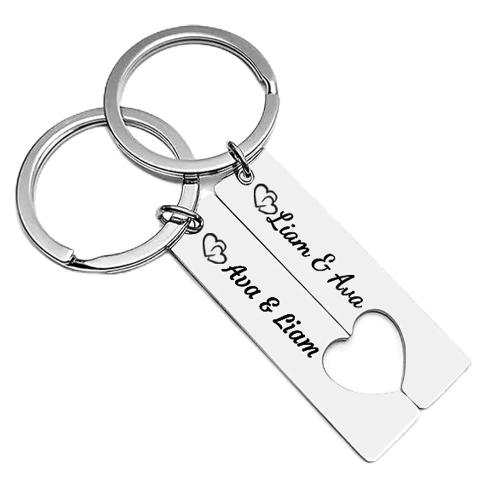Porte-Clés Cœur Personnalisé