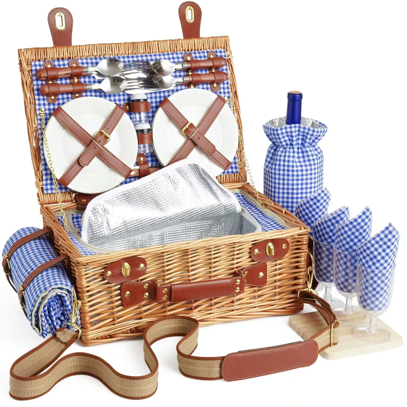 Panier de pique-nique en osier