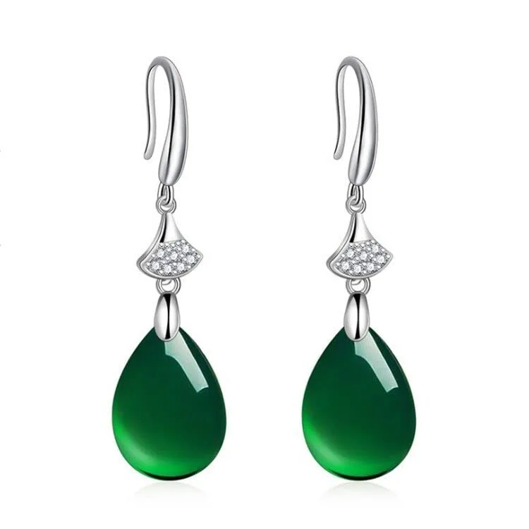 Boucles d'oreilles Émeraude