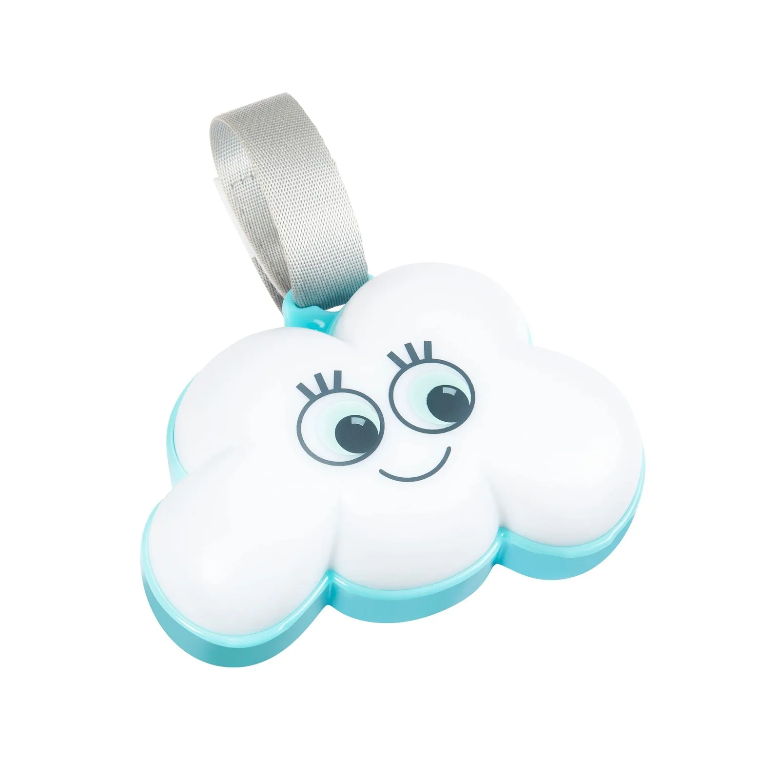 Badabulle Veilleuse Bébé Musicale & Lumineuse Nuage, Ultra Nomade, Petite Veilleuse qui S'accroche au Lit, parc…, Lumière Douce, 15 Berceuses & Bruits Blancs Intégrés, Arrêt Automatique 30min
