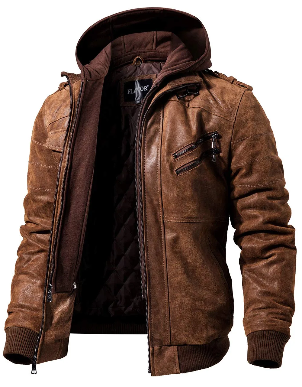 Flavor Veste en Cuir