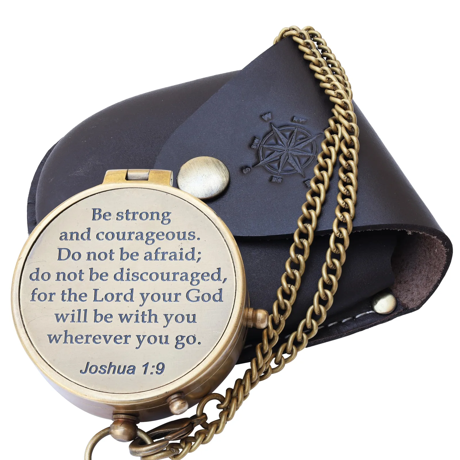 Boussole Be Strong and Courageous